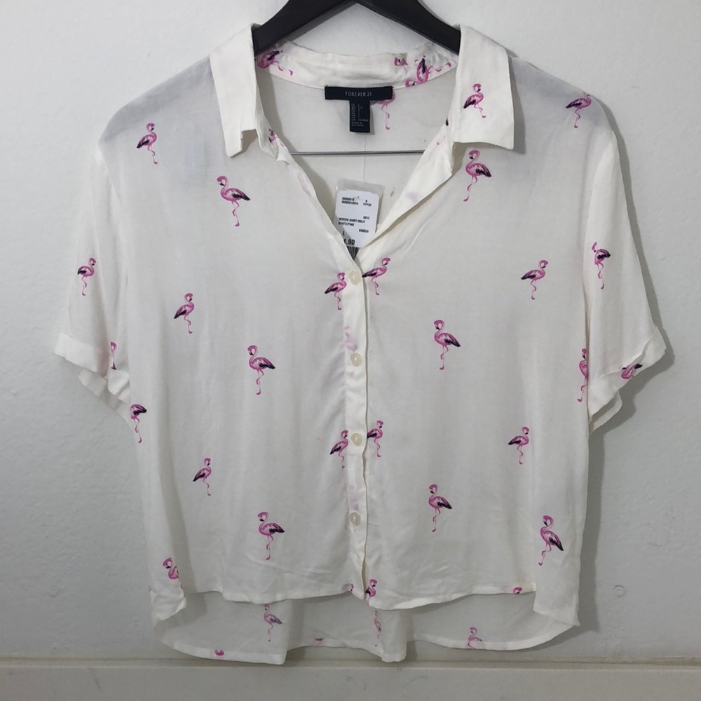 Forever21 Flamingo 🦩 Shirt